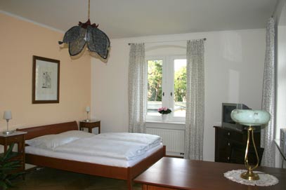 Pension Dresde-Kleinzschachwitz chambre 1 avec vue sur l'Elbe