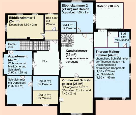 Pension Dresden Grundriss und Preise